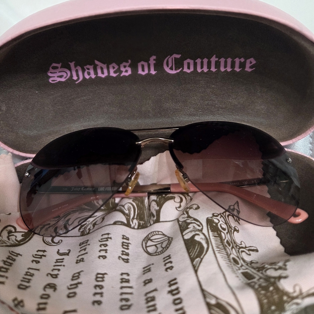 Pink & Black Juicy Couture Sunglasses